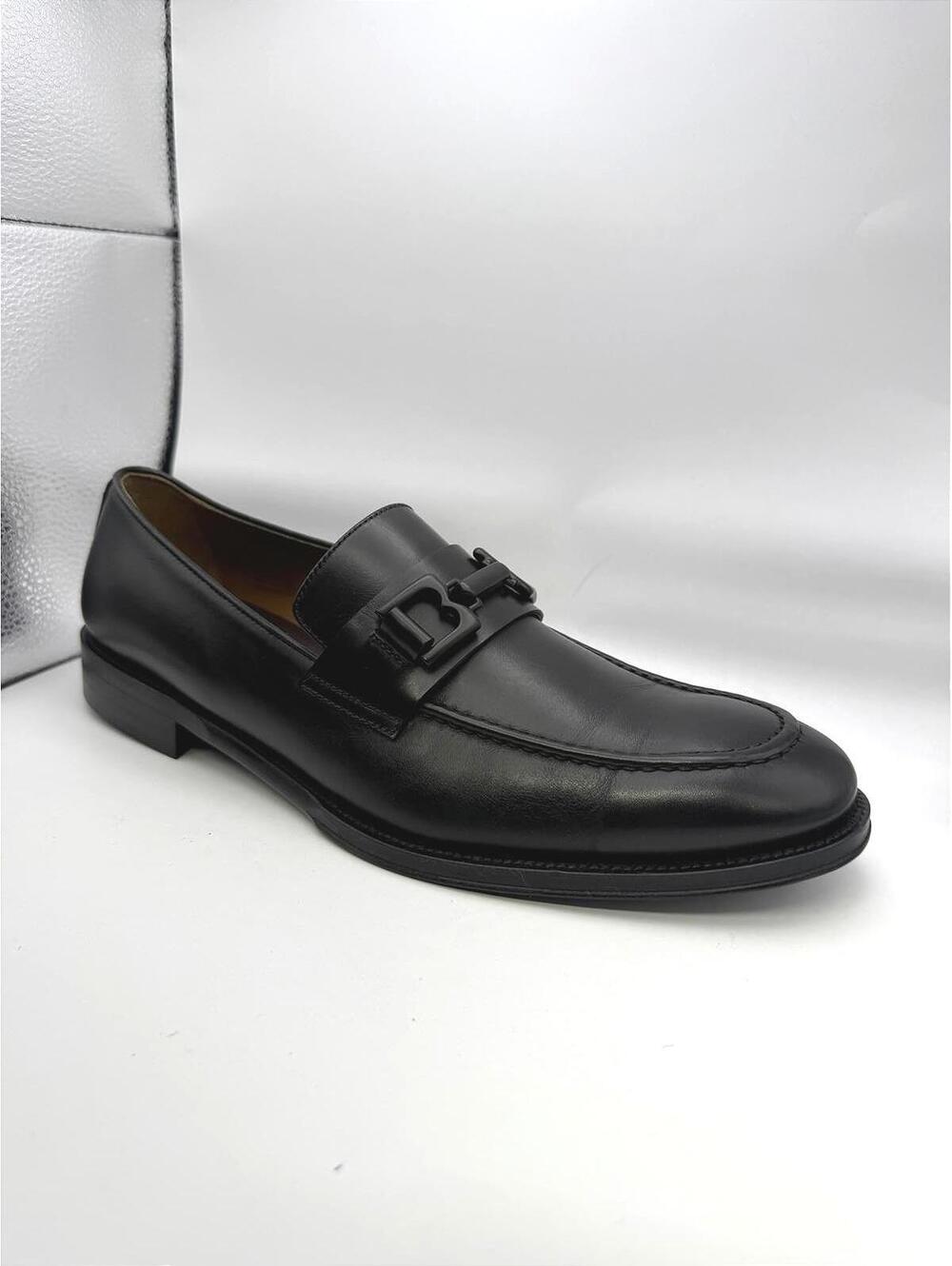 Bruno Magli Men's Alpha Size 10 Black Leather Men's Loafers